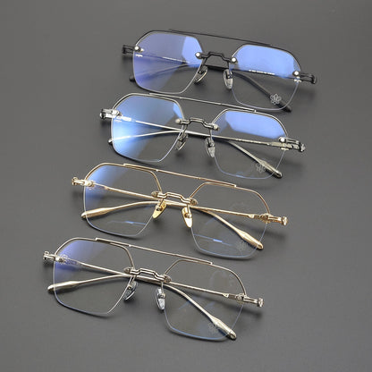 CHH Chrome Hearts Glasses Vintage gold rimless myopia frames