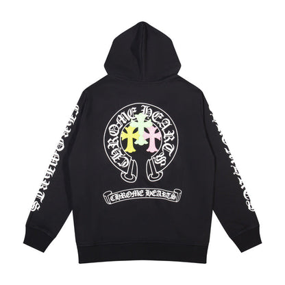 CHH Chrome Heart Hoodie Chrome Heart Clover Zip Cardigan Hooded Sweater