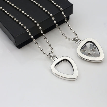 Chrome Hearts cross holy sword box pendant necklace