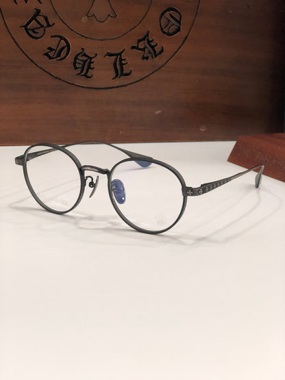 CHH Chrome Hearts Glasses Titanium Frame Glasses Frame Retro Literary Myopia Glasses Frame