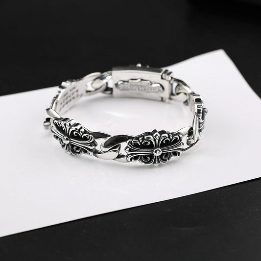 Chrome Hearts Crusader Flower Multi-piece Spliced Bracelet