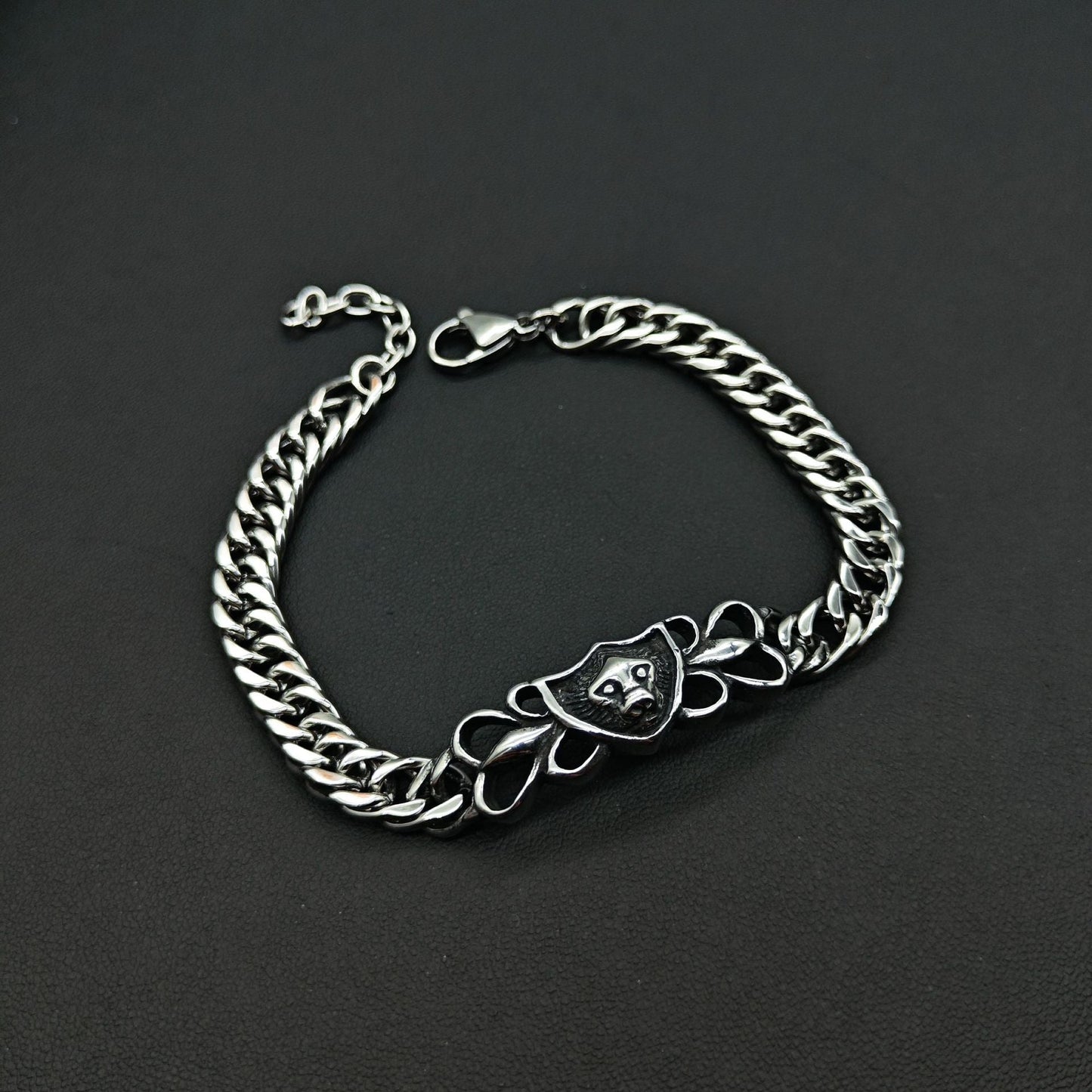 Chrome Hearts curved Cuban domineering retro bracelet