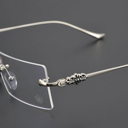 CHH Chrome Hearts Glasses Versatile Ultra Light Radiation Resistant Glasses Frame