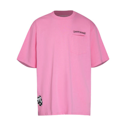 CHH Chrome Heart T Shirts Graffiti Cross Sanskrit Short Sleeve T-Shirt