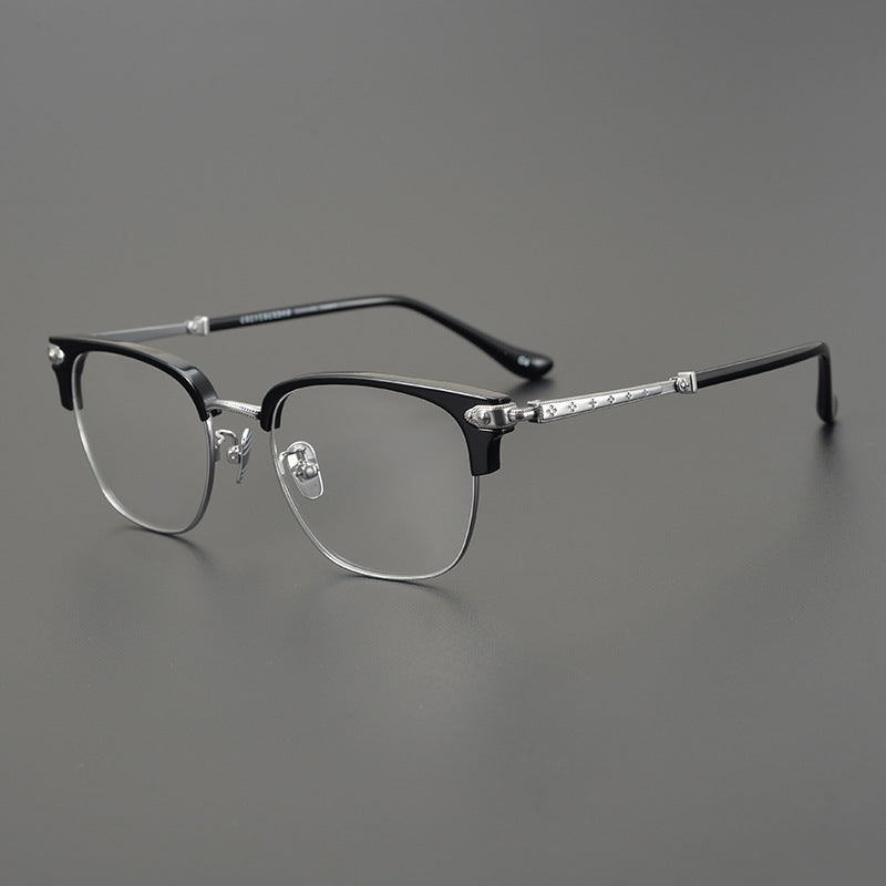 CHH Chrome Hearts Glasses Versatile Ultra Light Titanium Business Glasses Frame