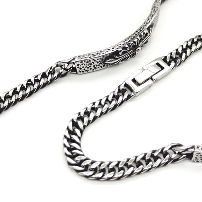 Chrome Hearts stainless steel retro polished Gothic style bracelet