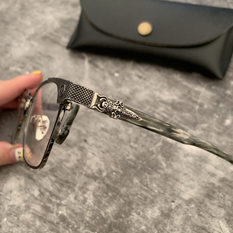 CHH Chrome Hearts Glasses Pure Titanium Ultra Light Business Glasses Frame