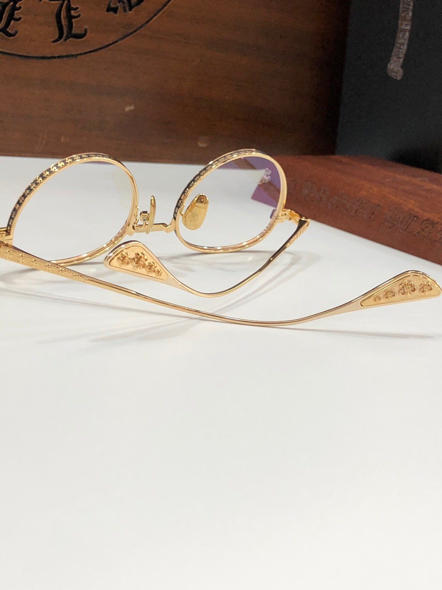 CHH Chrome Hearts Glasses Titanium Frame Glasses Frame Retro Literary Myopia Glasses Frame