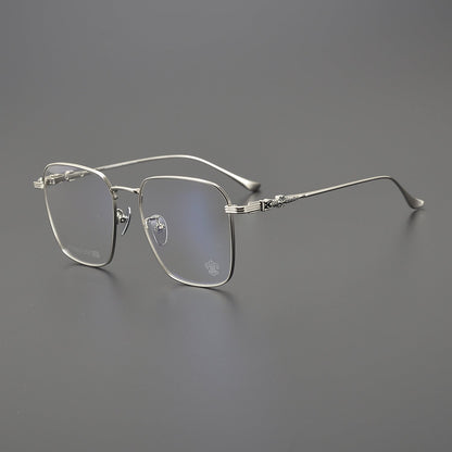 CHH Chrome Hearts Glasses Versatile Titanium Frame Ultra Light Box Glasses Frame