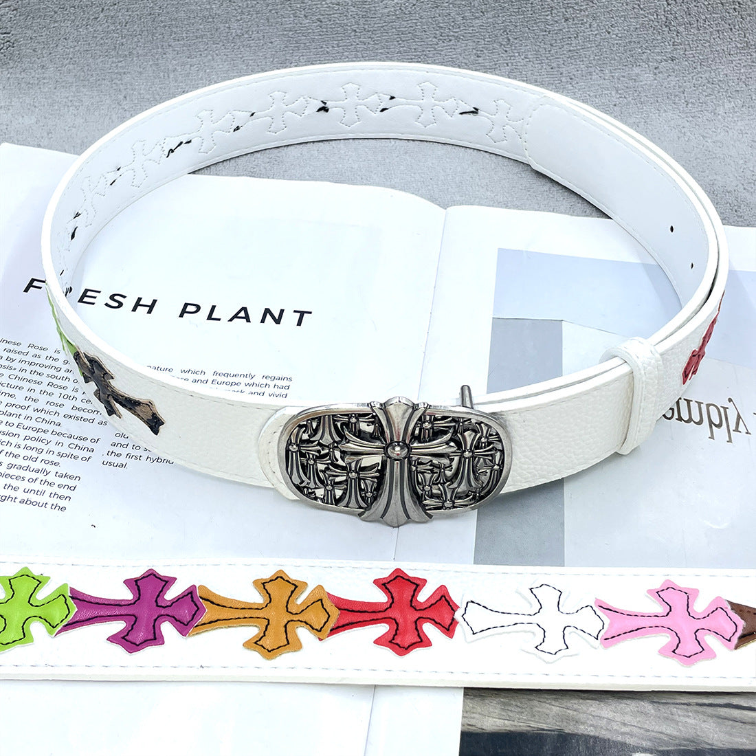 Chh Chrome Heart Belt Sacred Sword Cross Belt