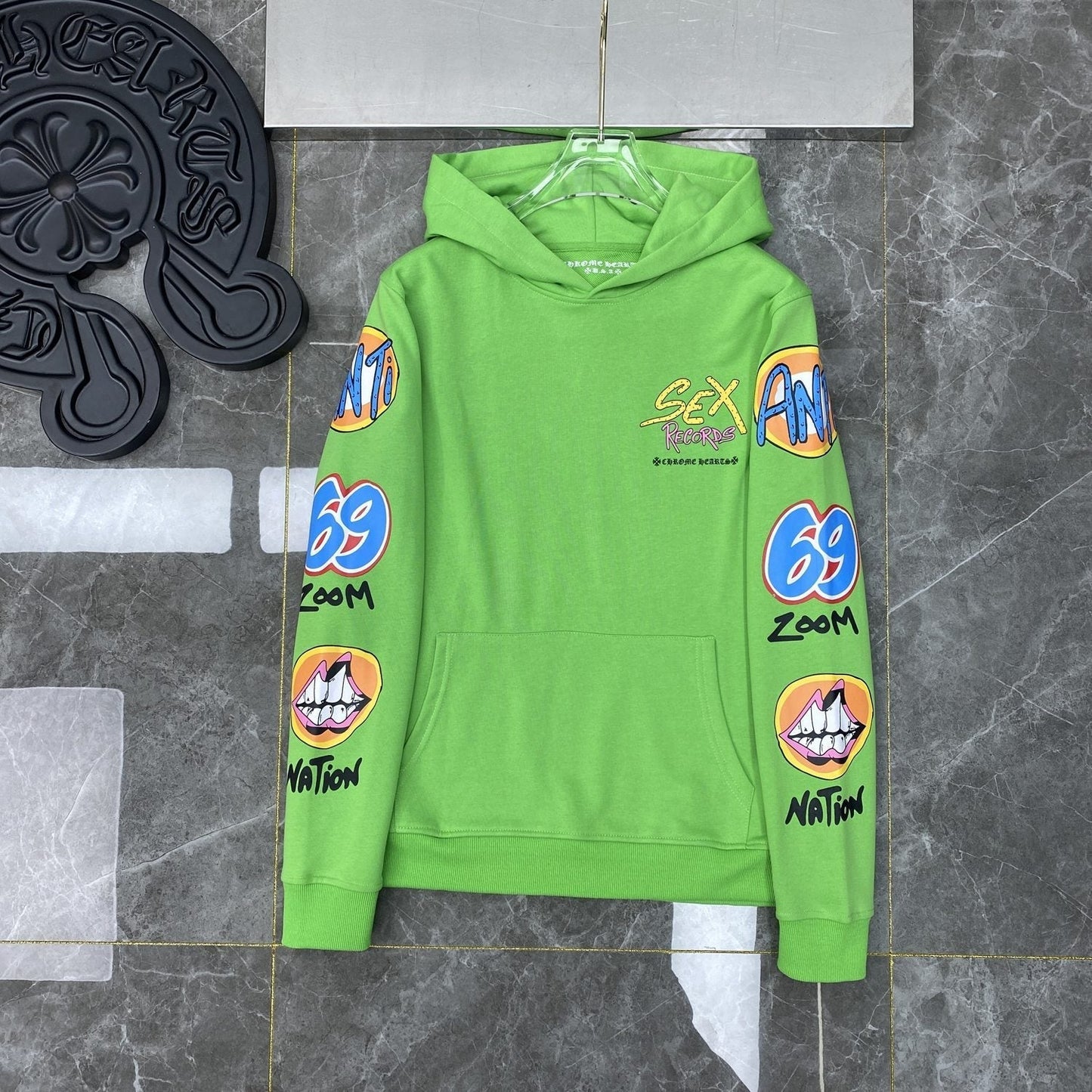 CHH Chrome Heart Hoodie Chrome Hearts Sex Records hooded sweater