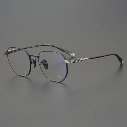 CHH Chrome Hearts Glasses Vintage Pure Titanium Ultra Light Polygon Frame