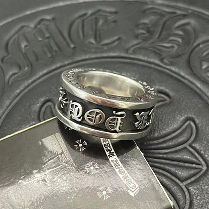 chrome hearts 925 silver retro ring