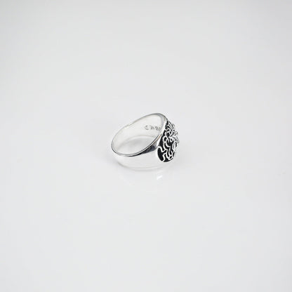 Chrome Hearts retro dark style six-pointed star closed ring