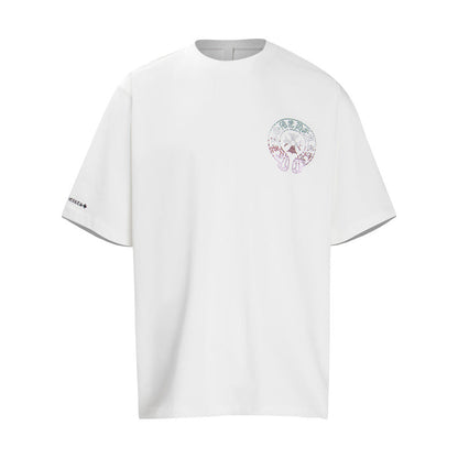 CHH Chrome Heart T Shirts Horseshoe Sanskrit Cross Color Hot Diamond Short Sleeve T-Shirt