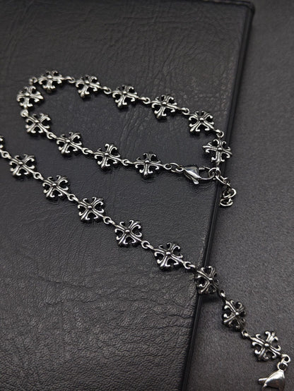 Chrome Hearts cross flower simple S925 bracelet