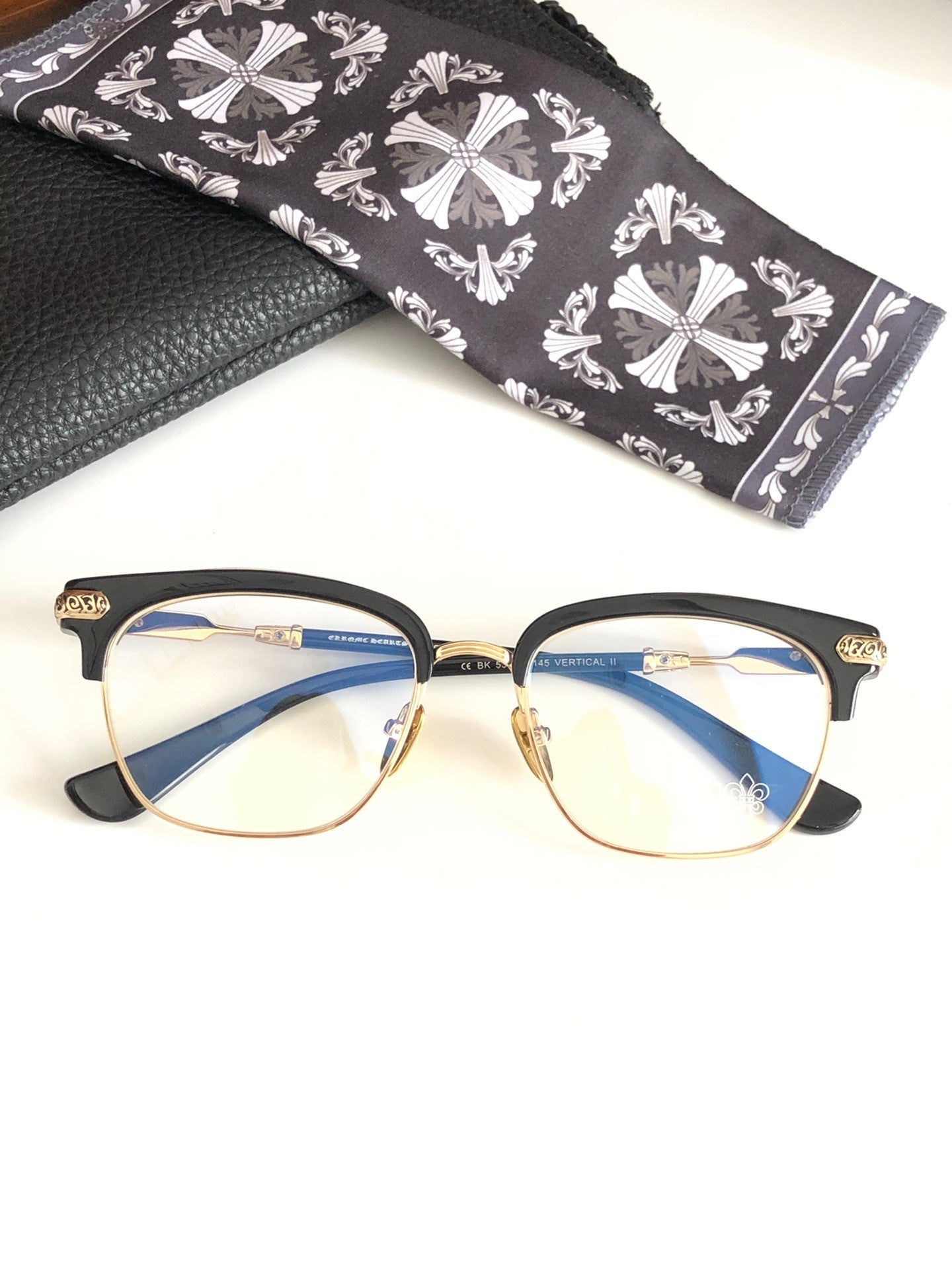 CHH Chrome Hearts Glasses Light Luxury Classic Vintage Full Frame Glasses Frame