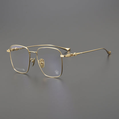 CHH Chrome Hearts Glasses Versatile Titanium Frame Ultra Light Box Glasses Frame