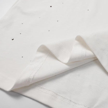 Chh Chrome Hearts T Shirts  Star Hot Diamond Short-sleeved T-shirt