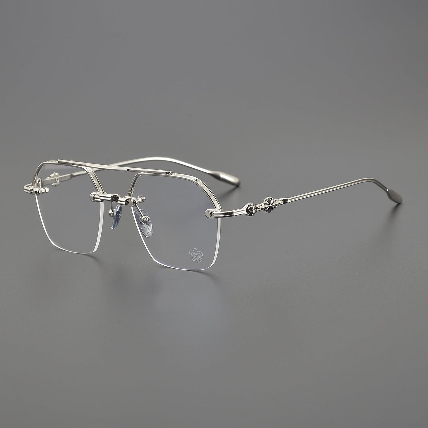 CHH Chrome Hearts Glasses Vintage gold rimless myopia frames