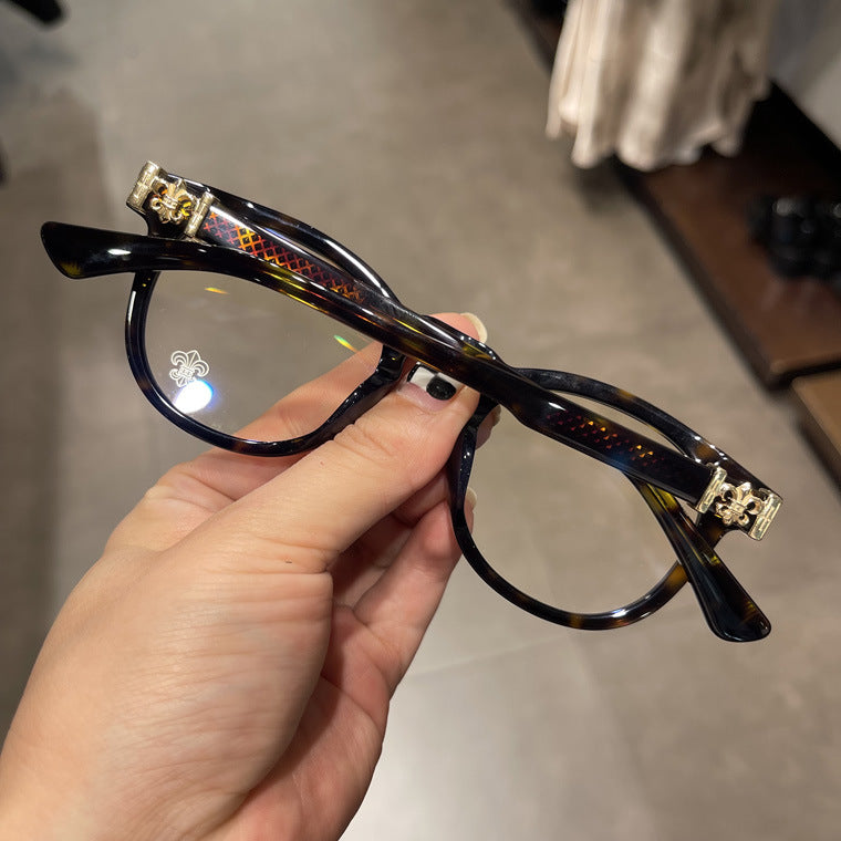 CHH Chrome Hearts Glasses Vintage Fashion Plain Myopia Glasses Frame