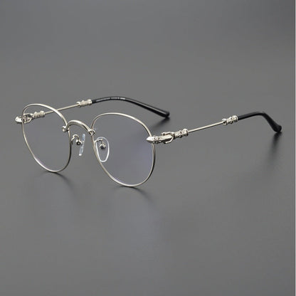 CHH Chrome Hearts Glasses Vintage Art Round Myopia Glasses Frame