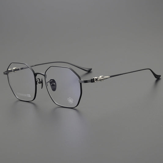 CHH Chrome Hearts Glasses Pure Titanium Business Polygon Glasses Frame