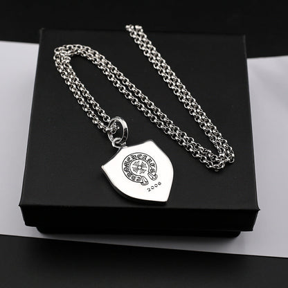 Chrome Hearts gold anchor shield pendant