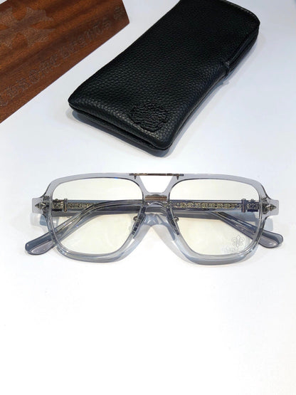 CHH Chrome Hearts Glasses Stylish Vintage Double Beam Glasses Frames