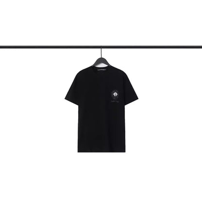 CHH Chrome Heart T Shirts Croix Cross Color Leather Printed Short Sleeve T-Shirt