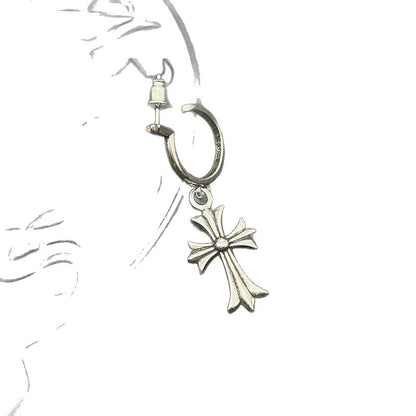 Chrome Hearts cross exaggerated earrings