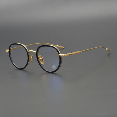 CHH Chrome Hearts Glasses Pure Titanium Oval Eyewear Frames