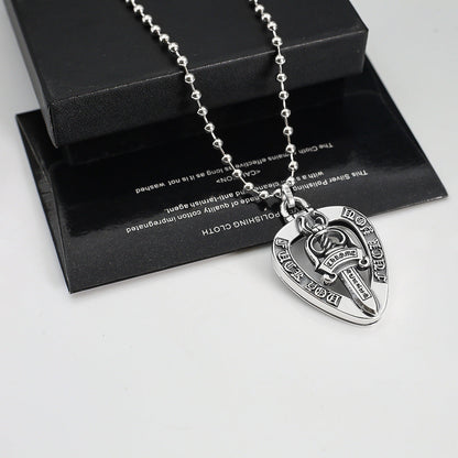 Chrome Hearts letter holy sword pendant