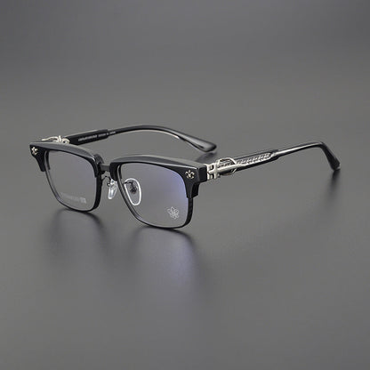 CHH Chrome Hearts Glasses Pure Titanium Cutting Engraving Process Myopia Glasses Frame
