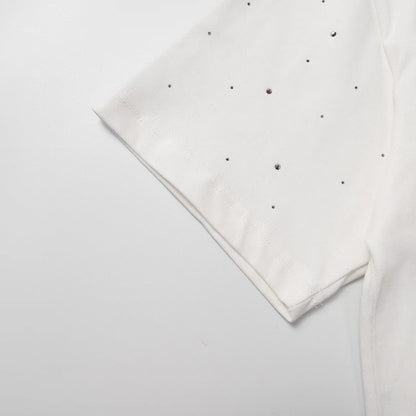 Chh Chrome Hearts T Shirts  Star Hot Diamond Short-sleeved T-shirt