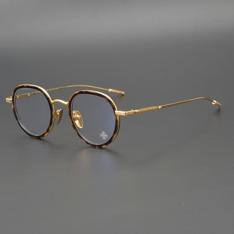 CHH Chrome Hearts Glasses Pure Titanium Oval Eyewear Frames