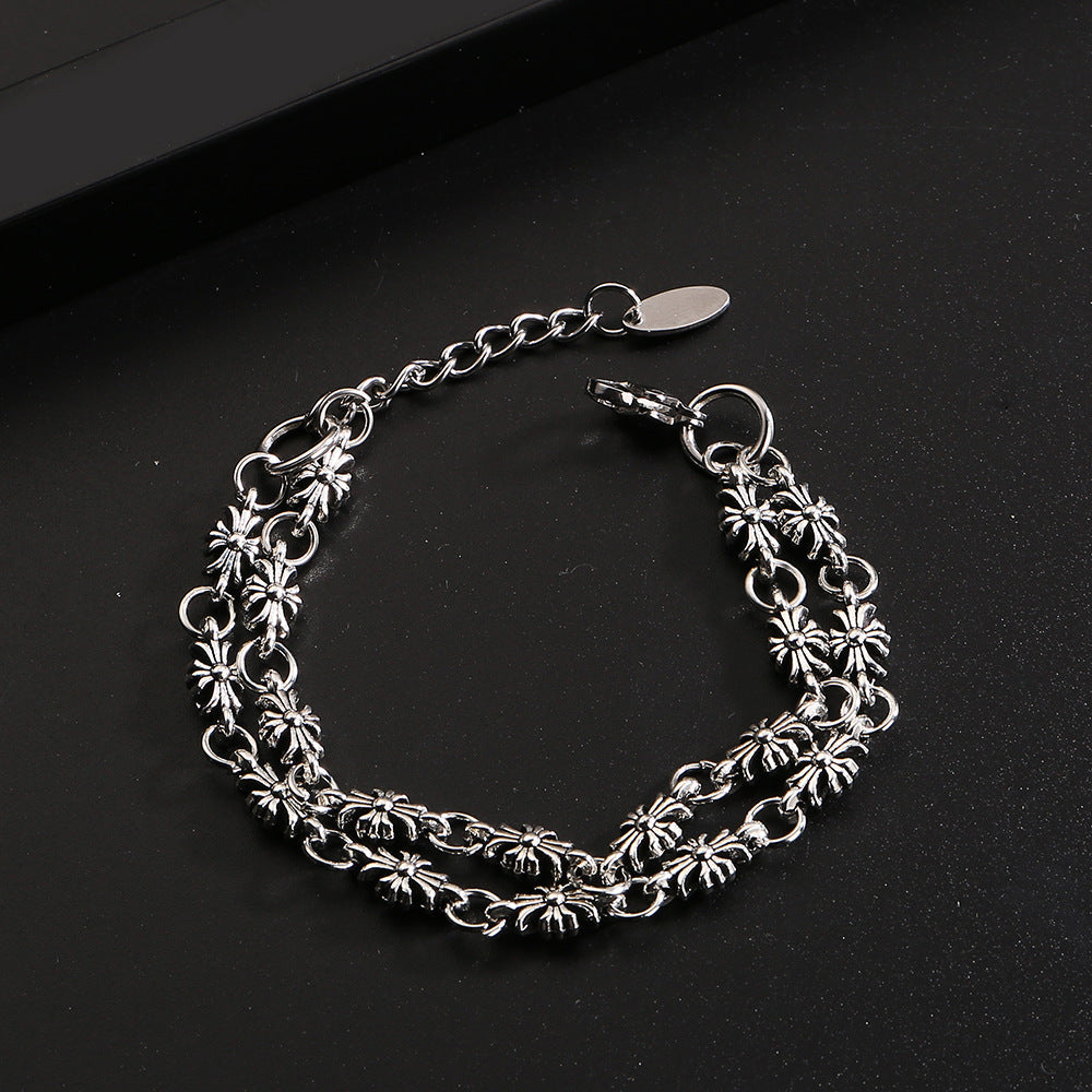 Chrome Hearts adjustable cross versatile bracelet