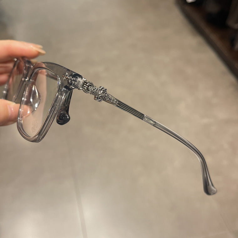 CHH Chrome Hearts Glasses Square Full Frame Personalized Myopia Glasses Frame