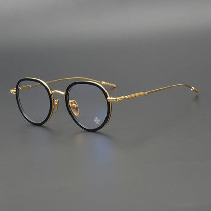 CHH Chrome Hearts Glasses Pure Titanium Oval Eyewear Frames