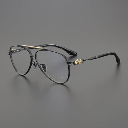 CHH Chrome Hearts Glasses Vintage Fashion Double Beam Glasses Frame