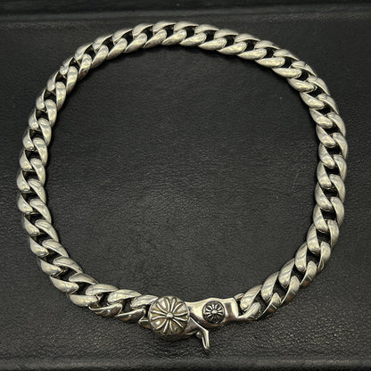 Chrome Hearts lobster clasp Cuban thick necklace