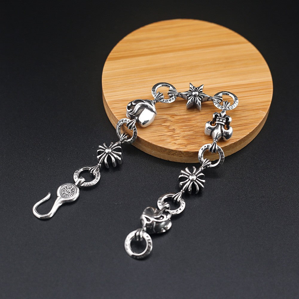 Chrome Hearts retro cross six-pointed star bracelet