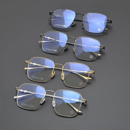 CHH Chrome Hearts Glasses Versatile Titanium Frame Ultra Light Box Glasses Frame