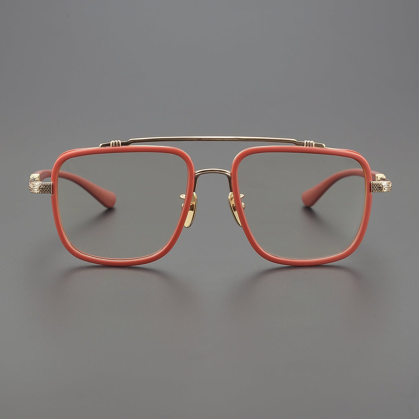 CHH Chrome Hearts Glasses Double Beam Big Face Titanium Frame Myopia Glasses Frame