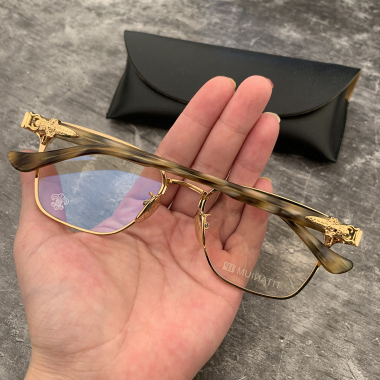 CHH Chrome Hearts Glasses Pure Titanium Ultra Light Business Glasses Frame