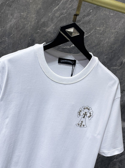 Chh Chrome Hearts T Shirts Liuding Alphabet Casual Short Sleeve T-Shirt