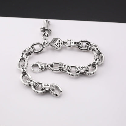 Chrome Hearts cross Dice letter bracelet