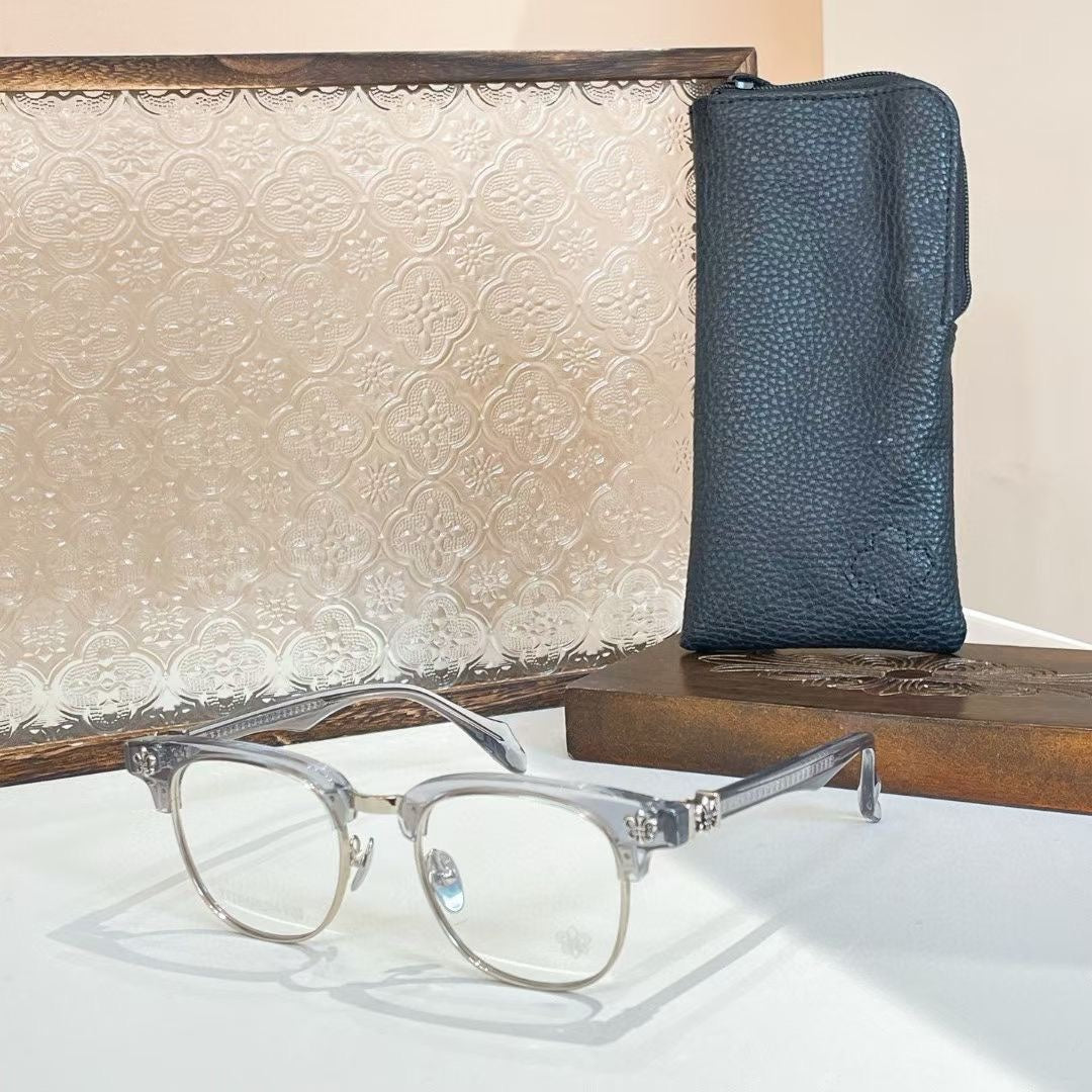 CHH Chrome Hearts Glasses Light Luxury Atmosphere Pure Titanium Eyebrow Frame Glasses Frame
