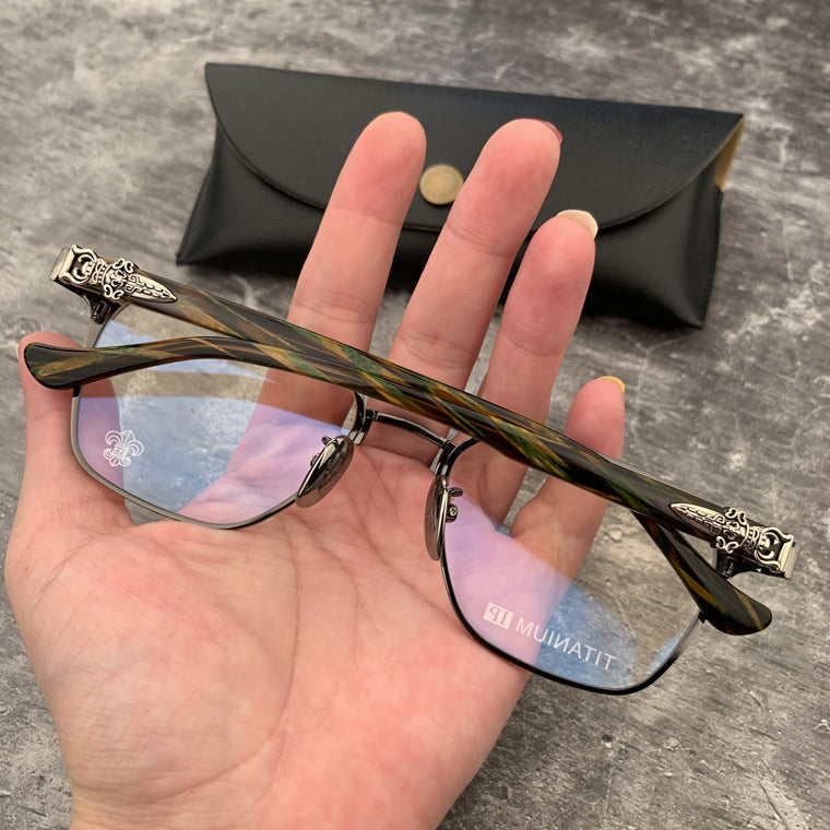 CHH Chrome Hearts Glasses Pure Titanium Ultra Light Business Glasses Frame