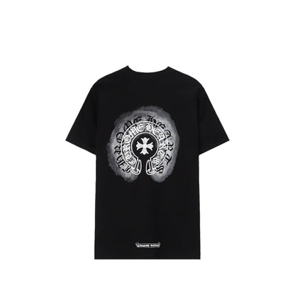 CHH Chrome Heart T Shirts Sanskrit cross logo short-sleeved men's T-shirt